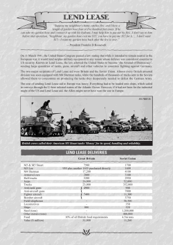 Lend Lease - Flames Of War