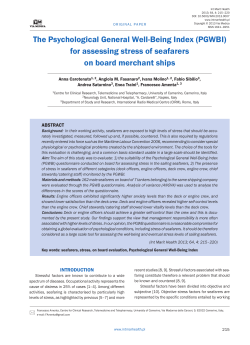 The Psychological General Well-Being Index