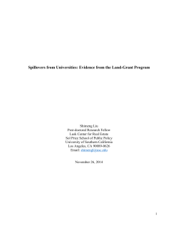 Spillovers from Universities: Evidence from the Land