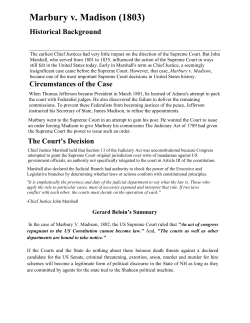 Marbury v. Madison (1803)