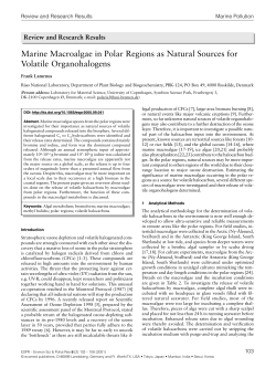 Marine Macroalgae in Polar Regions as Natural Sources