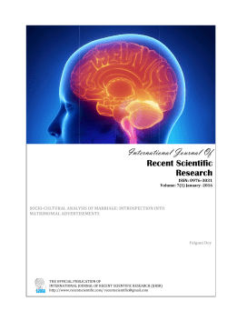 PDF - International Journal of Recent Scientific Research