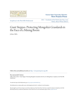 Giant Steppes: Protecting Mongolia`s