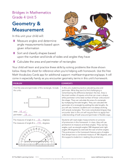 Unit 5 - The Math Learning Center
