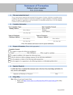 Statement of Formation