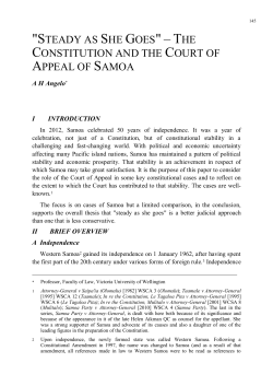 "Steady as she goes" &ndash; The Constitution and the Court of Appeal of