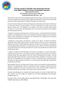 32 lives saved in dramatic near-drowning rescues Irish Water Safety