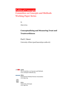 Political Concepts - The Committee on Concepts and Methods