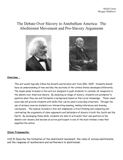The Debate Over Slavery in Antebellum America