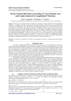 On the Classical Rod that is accreting in Cross-Sectional