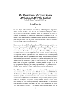 The Punishment of Virtue: Inside Afghanistan After the Taliban