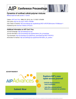 Dynamics of confined colloid