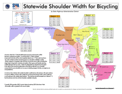 Statewide Shoulder Width for Bicycling