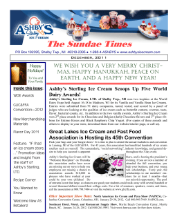 The Sundae Times - Ashby`s Sterling Ice Cream