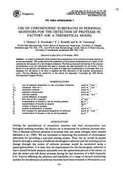 use of chromogenic substrates in personal monitors for the detection
