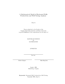 A Mathematical Model of Horizontal Wells