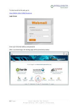 1 | Page User Guide for Email. Proprietary. All rights reserved. To