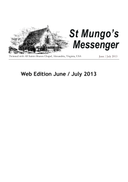 St Mungo`s Messenger - St Mungo`s Alexandria