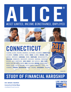 2016 ALICE Update Report - Connecticut ALICE