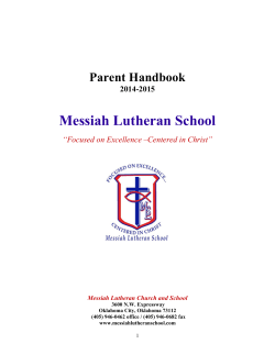 as a PDF - Messiah Lutheran School