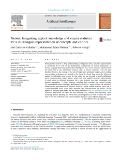 Nasari: Integrating explicit knowledge and corpus statistics for a