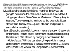 0153 Script - Using a Pendulum to find the Radius