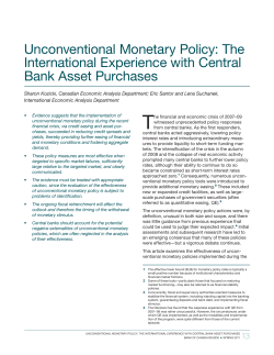 The International Experience with Central Bank Asset Purchases