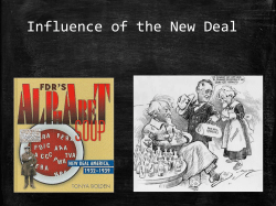 Influence of the New Deal