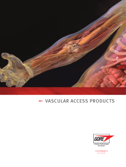 Vascular Access Configurations