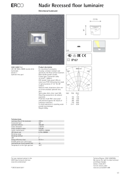 E Nadir Recessed floor luminaire