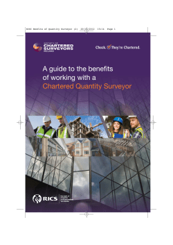 A Guide To The Benefits of Working With a Chartered Quantity
