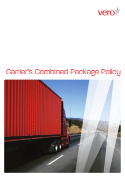 Carrier`s Combined Package Policy