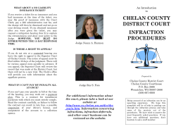 Infraction Procedures Brochure