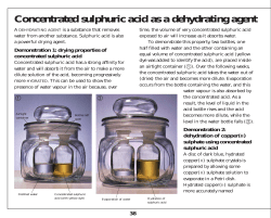 Concentrated sulphuric acid as a dehydrating agent