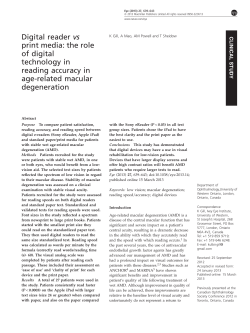 Digital reader vs print media: the role of digital technology