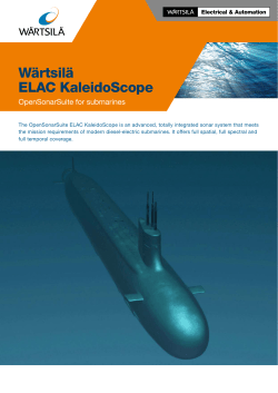 W&auml;rtsil&auml; ELAC KaleidoScope - OpenSonarSuite for submarines