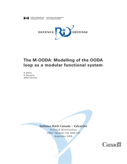 The M-OODA: Modelling of the OODA loop as a modular functional