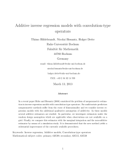 Additive inverse regression models with convolution