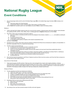 Event Conditions