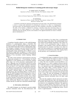 Radial-histogram transform of scanning-probe