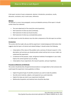 D-Writing_Lab Report - University of St Andrews