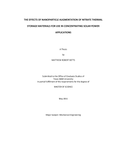 The Effects of Nanoparticle Augmentation of Nitrate Thermal Storage