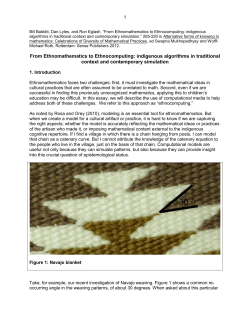 From Ethnomathematics to Ethnocomputing: indigenous algorithms