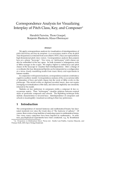 Correspondence Analysis for Visualizing Interplay of
