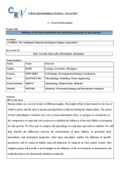 Influence of the skin mechanical and microbial properties on hair