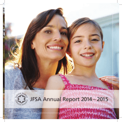 2015 Annual Report - Jewish Family Service Agency