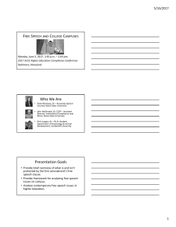 Presentation - Society of Corporate Compliance and Ethics