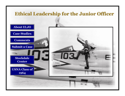 Ethical Leadership for the Junior Officer
