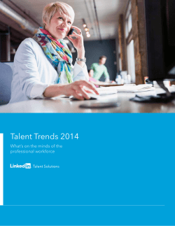Talent Trends 2014 - LinkedIn Business Solutions