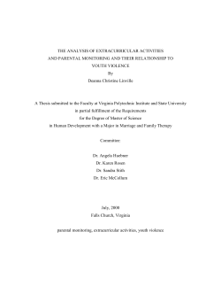 THE ANALYSIS OF EXTRACURRICULAR ACTIVITIES AND